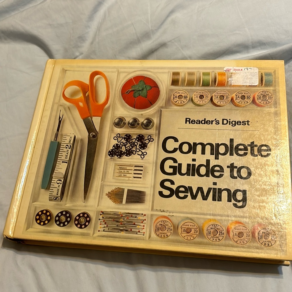 Vintage Readers digest complete guide to sewing book
